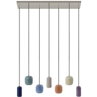 Lucande - neuwertig] Hängeleuchte Narion 7 Flammig Bunt Metall Gu10 Deckenlampe Deckenleuchte B-Ware von LUCANDE