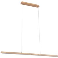 Neuwertig] Lucande Holz Hängeleuchte Pendelleuchte Maruta Led 3000 k 120 Cm Balken Lampe B-Ware von LUCANDE