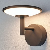 [NEUWERTIG] B-Ware Lucande Anthrazitfarbene Led Außenwandleuchte Lampe Leuchte Wandleuchte Fenia von LUCANDE
