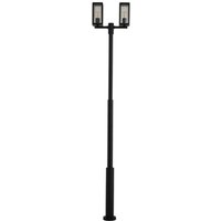 [NEUWERTIG] Lucande Außenlampe Standlampe Laterne Siveta, 240cm, 2 Flg., Schwarz, E27, Ip65 B-Ware von LUCANDE