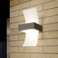 [NEUWERTIG] Lucande Gebogene Led Außenwandleuchte Skadi Wandleuchte Außenleuchte Wandlampe B-Ware von LUCANDE