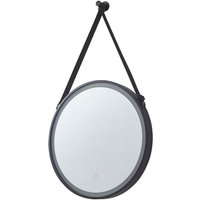 [NEUWERTIG] Lucande Led Spiegel Lelin Wandspiegel Leuchte ø45cm Rund Schwarz Aluminium Cct B-Ware von LUCANDE