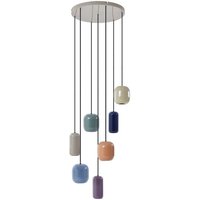 Neuwertig] Lucande Hängeleuchte Narion Rund 7 Flammig Bunt Metall Deckenlampe Lampe Spot B-Ware von LUCANDE
