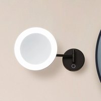Neuwertig] Lucande Led Kosmetikspiegel Fyria Schwarz Stahl Cct Wandlampe Lampe Leuchte Spot B-Ware von LUCANDE
