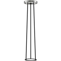 Seppe LED-Stehleuchte, ø 30 cm, nickel - nickel, Schwarz - Lucande von LUCANDE