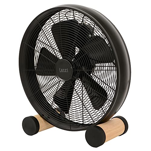 Lucci air Bodenventilator Breeze, mobiler Retro-Ventilator, kleiner Standlüfter mit 3 Geschwindigkeitsstufen, Ø 46 cm von LUCCI AIR