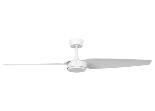 LUCCI AIR Deckenventilator Condor, 2 Flügel mit 137cm Durchmesser, inkl. Fernbedienung (Weiß) von LUCCI AIR
