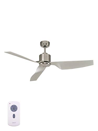 Lucci Air Deckenventilator Airfusion Climate II DC, 127 cm, Chrom gebürstet, 6 Geschwindigkeiten, ECO-DC-Motor energiesparend, mit Fernbedienung, 127 x 127 x 33 cm von LUCCI AIR