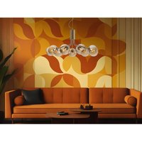 Pendelleuchte neptun 9 flammig Messing & Amberglas Höhe 161cm, ø 83cm von LUCE AMBIENTE DESIGN
