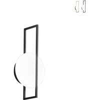 Luce Ambiente E Design - Moderne Metall-Wandlampe mit rundem LED-Diffusor Fobos - Schwarz von LUCE AMBIENTE E DESIGN