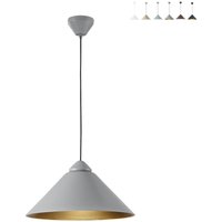 Luce Ambiente E Design - Moderner Hängeleuchter aus Metall mit kegelförmigem Diffusor BigBang - Grau von LUCE AMBIENTE E DESIGN