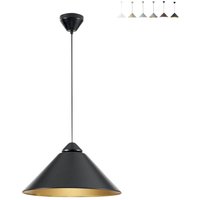 Moderner Hängeleuchter aus Metall mit kegelförmigem Diffusor BigBang - Schwarz von LUCE AMBIENTE E DESIGN