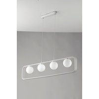 LUCE Design Pendelleuchte »Roxy«, Aluminium, weiß - weiss von LUCE Design