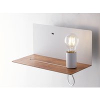 LUCE Design Wandleuchte »FLASH«, Aluminium, weiss/holzfarben von LUCE Design