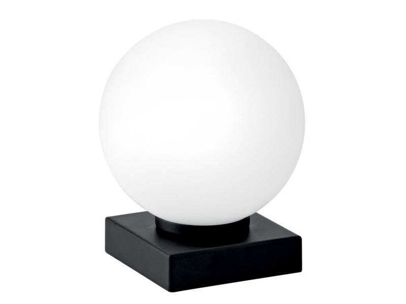 LUCE Design LED Nachttischlampe mit Glas-Kugel Lampenschirm Höhe 17,5cm, Dimmfunktion, LED wechselbar, Warmweiß, klein-e Retro Tisch-Lampe inkl. LED Leuchtmittel mit 3 Stufen Dimmer von LUCE Design