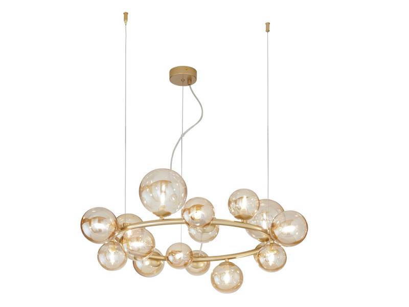 LUCE Design LED Pendelleuchte, Dimmfunktion, LED wechselbar, Warmweiß, groß mehrflammig ausgefallen-e Kugel-Lampe für Esstisch hängend, Ø82cm LUCE Design LED Pendelleuchte, Dimmfunktion, LED wechselbar, Warmweiß, groß mehrflammig ausgefallen-e Kugel-Lampe für Esstisch hängend, Ø82cm von LUCE Design