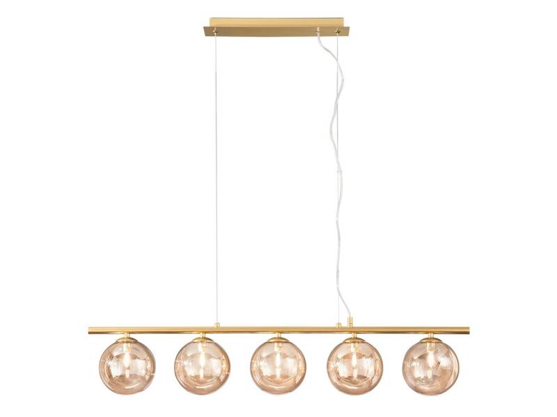 LUCE Design LED Pendelleuchte, Dimmfunktion, LED wechselbar, über Schalter in 3 Stufen dimmbar, Warmweiß, mehrflammig ausgefallen-e Kugel-Lampe lang für Esstisch hängend, 100cm von LUCE Design