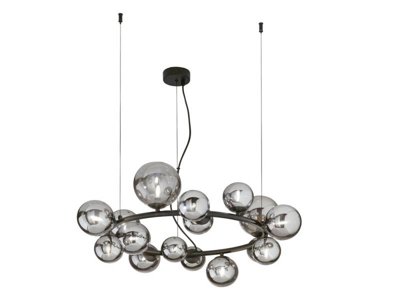 LUCE Design LED Pendelleuchte, Dimmfunktion, LED wechselbar, über Schalter in 3 Stufen dimmbar, Warmweiß, mehrflammig für Esstisch ausgefallen-e Kugel-Lampe groß hängend, Ø82cm LUCE Design LED Pendelleuchte, Dimmfunktion, LED wechselbar, über Schalter in 3 Stufen dimmbar, Warmweiß, mehrflammig für Esstisch ausgefallen-e Kugel-Lampe groß hängend, Ø82cm von LUCE Design