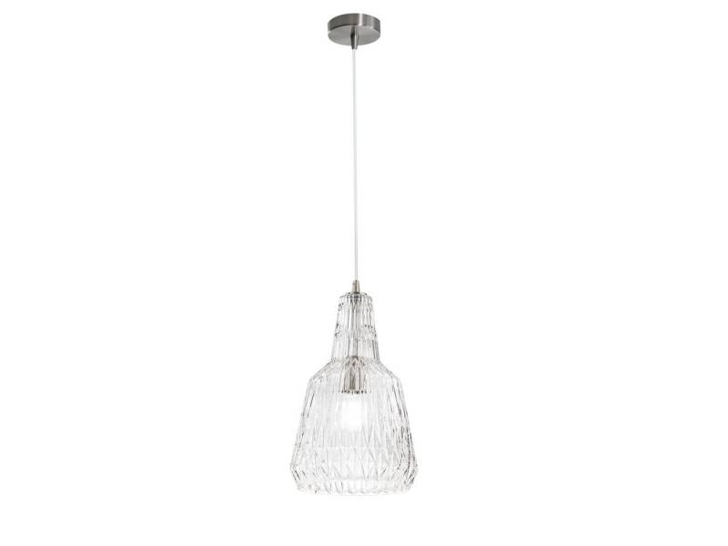 LUCE Design LED Pendelleuchte aus facettiertem Kristallglas Ø 23cm, Leuchtmittel dimmbar, LED wechselbar, Warmweiß, Retro Hängelampe mit Designer Glas Lampenschirm klein LUCE Design LED Pendelleuchte aus facettiertem Kristallglas Ø 23cm, Leuchtmittel dimmbar, LED wechselbar, Warmweiß, Retro Hängelampe mit Designer Glas Lampenschirm klein von LUCE Design