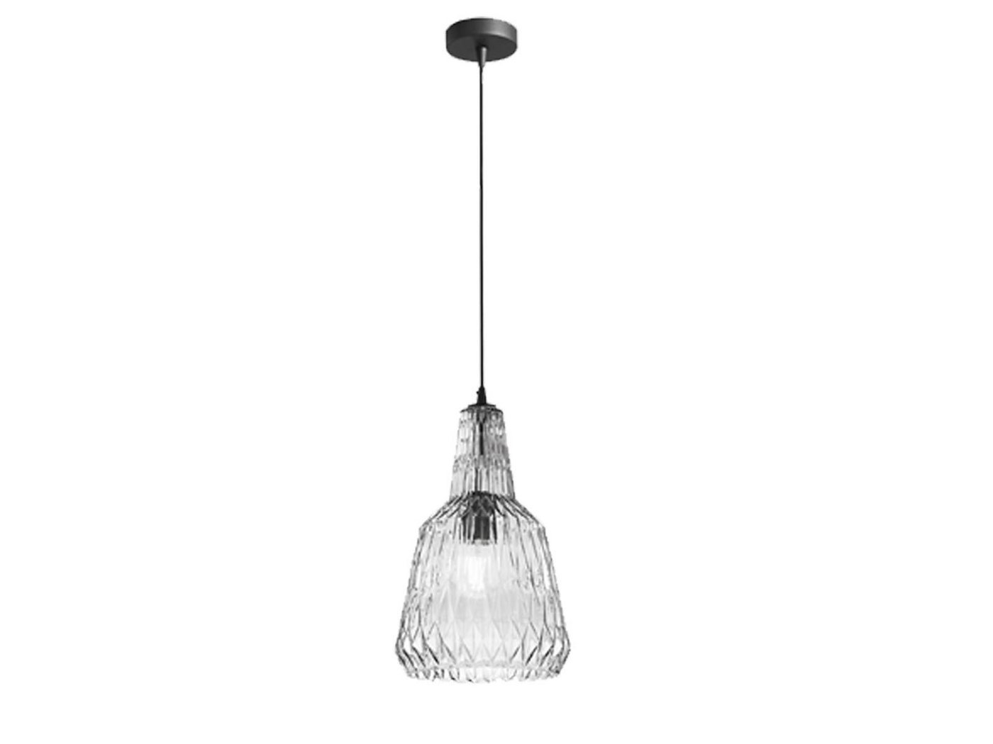 LUCE Design LED Pendelleuchte aus facettiertem Kristallglas Ø 23cm, Leuchtmittel dimmbar, LED wechselbar, Warmweiß, Retro Hängelampe mit Designer Glas Lampenschirm klein LUCE Design LED Pendelleuchte aus facettiertem Kristallglas Ø 23cm, Leuchtmittel dimmbar, LED wechselbar, Warmweiß, Retro Hängelampe mit Designer Glas Lampenschirm klein von LUCE Design