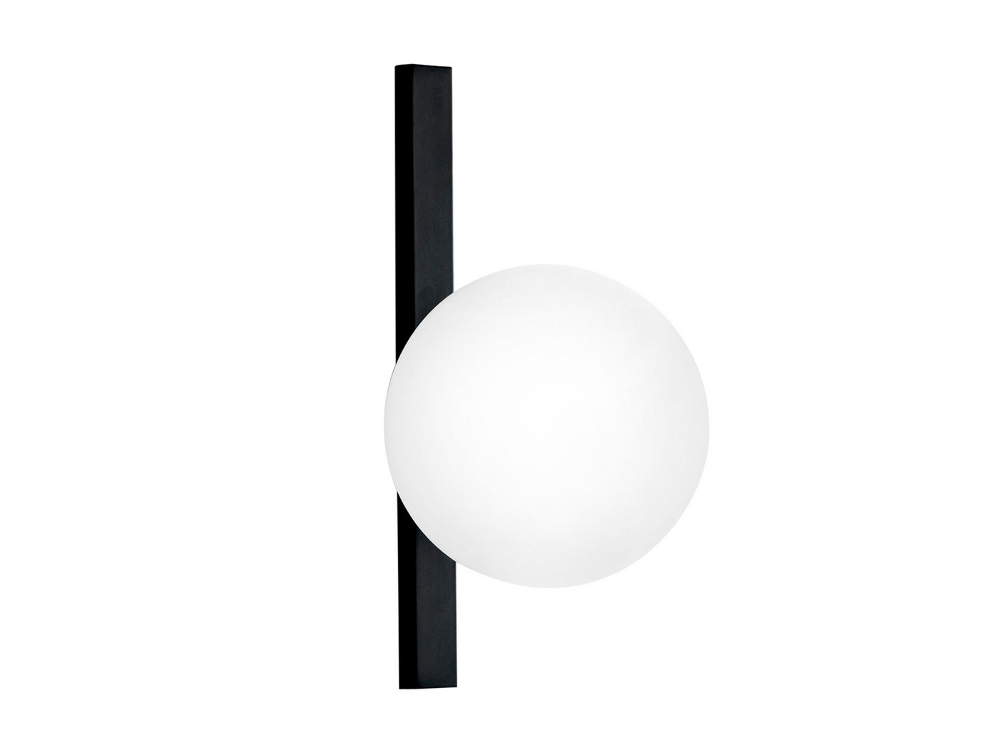 LUCE Design LED Wandleuchte mit Glas-Kugel Lampenschirm Höhe 28cm, Dimmfunktion, LED wechselbar, Warmweiß, ausgefallene-e innen Wand-Lampe mit Glaskugel und LED Leuchtmittel von LUCE Design