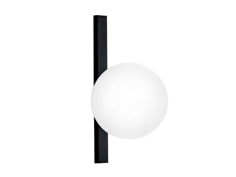 LUCE Design LED Wandleuchte mit Glas-Kugel Lampenschirm Höhe 28cm, Dimmfunktion, LED wechselbar, Warmweiß, ausgefallene-e innen Wand-Lampe mit Glaskugel und LED Leuchtmittel von LUCE Design