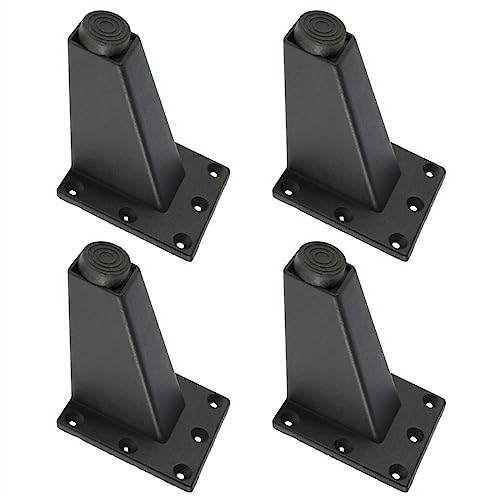 LUCEAE Möbelbeine, 4 Stcs Verstellbare Metallmöbel Bein Sofa Bett Fernseher Schrank Beine , Schwarze Möbelfüße , Dicke Aluminiumlegierung Tischschränke Füße/Nero/8Cm LUCEAE Möbelbeine, 4 Stcs Verstellbare Metallmöbel Bein Sofa Bett Fernseher Schrank Beine , Schwarze Möbelfüße , Dicke Aluminiumlegierung Tischschränke Füße/Nero/8Cm von LUCEAE
