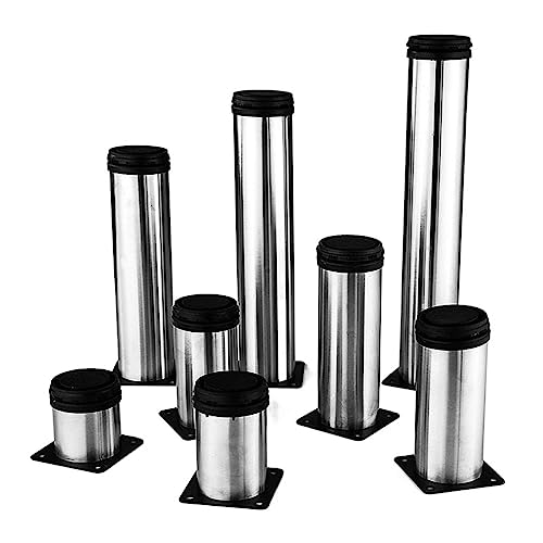 LUCEAE Möbelbeine, 4Pc 5 Cm-35 cm Möbel Verstellbare Schrankbeine Edelstahl Möbel Beine Schranktisch Sofa Bett Füße Möbel Beine Füße/Nero/6Cm LUCEAE Möbelbeine, 4Pc 5 Cm-35 cm Möbel Verstellbare Schrankbeine Edelstahl Möbel Beine Schranktisch Sofa Bett Füße Möbel Beine Füße/Nero/6Cm von LUCEAE