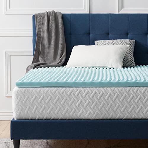 LUCID 5 cm Convoluted Gel Memory Foam Mattress Topper, Super King (180 x 200 cm) von LUCID