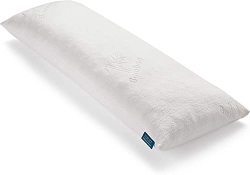 LUCID Seitenschläferkissen aus zerkleinertem Memory Foam – Körperkissen – perfekt für die Schwangerschaft – ultraweicher Rayon-Bezug aus Bambus von LUCID