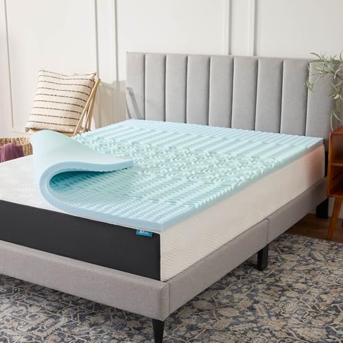 Lucid 2 Inch Zoned Gel Memory Foam Mattress Topper Matratzenauflage, Schaumstoff, California King von LUCID