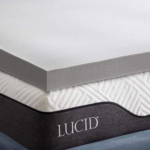 LUCID Memory Foam Matratzen Topper 160x190cm mit Bambuskohle, 7,5 cm dicke Matratzenauflage 160 x 190 cm von LUCID