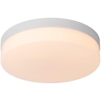 Biskit - Deckenleuchte Badezimmer - ø 28 cm - led - 1x18W 2700K - IP44 - Bewegungssensor - Weiß - Lucide von LUCIDE