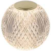 Lucide - cintra - wiederaufladbare Tischlampe - Akku/Batterie - ø 11 cm - led 3 StepDim - 1x2W 2700K - Transparent von LUCIDE