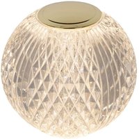 Lucide - cintra - wiederaufladbare Tischlampe - Akku/Batterie - ø 9 cm - led 3 StepDim - 1x1,5W 2700K - Transparent von LUCIDE