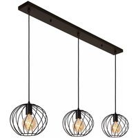 Gebraucht] Lucide Hängeleuchte Danza Pendelleuchte Deckenlampe Lampe Dreiflammig Schwarz B-Ware von LUCIDE