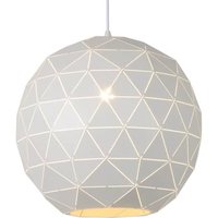 Gebraucht] Lucide Hängeleuchte Hängeleuchte Lampe Leuchte Otona Aus Metall Weiß ø 40cm Kuge B-Ware von LUCIDE