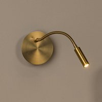 Gebraucht] Lucide Led Akkuwandspot Jolijn Gold Matt Flexarm ø 11 Cm Magnet Wandlampe Lampe B-Ware von LUCIDE