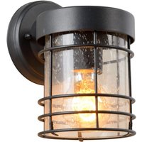 Lucide - keppel - Wandleuchte Innen/Außen - 1xE27 - IP23 - Schwarz von LUCIDE