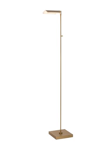 LUCIDE AARON - Stehlampe Mit Leselampe - LED Dim. - CCT - 1x12W 2700K/4000K - Mattes Gold/Messing LUCIDE AARON - Stehlampe Mit Leselampe - LED Dim. - CCT - 1x12W 2700K/4000K - Mattes Gold/Messing von LUCIDE