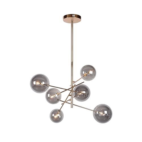 LUCIDE ALARA - Pendelleuchten - Ø 72 cm - LED - G4-6x1,5W 2700K - Gold LUCIDE ALARA - Pendelleuchten - Ø 72 cm - LED - G4-6x1,5W 2700K - Gold von LUCIDE
