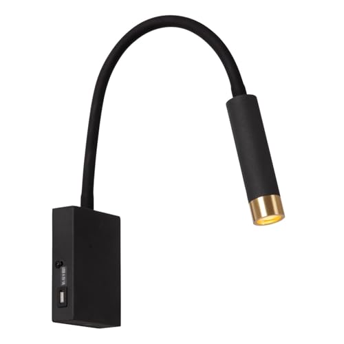 LUCIDE ALEC - Wandstrahler/Wandleuchte - LED - G9-1x3W 2700K - Inklusive Wechselringe - Schwarz von LUCIDE