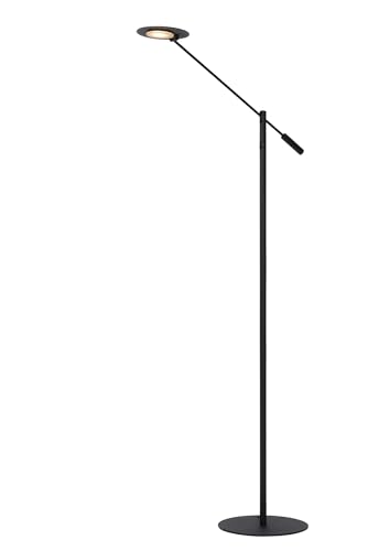 LUCIDE ANSELMO - Stehlampe Mit Leselampe - Ø 25 cm - LED Dim. - 1x9W 3000K - Schwarz von LUCIDE