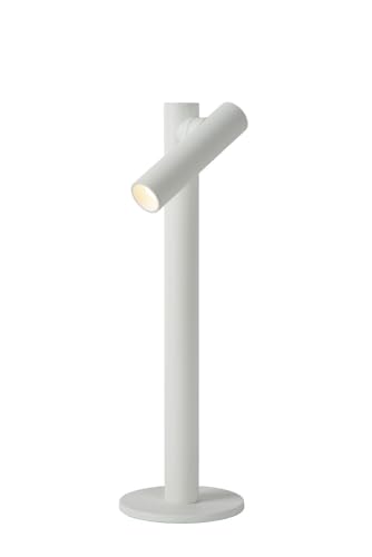 LUCIDE ANTRIM - Tischlampe Außen - LED Dim. - 1x2,2W 2700K - IP54 - Mit Kontaktladestation - Weiß von LUCIDE