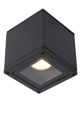 LUCIDE AVEN - Deckenstrahler Badezimmer - 1xGU10 - IP65 - Schwarz von LUCIDE