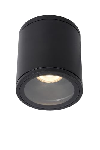 LUCIDE AVEN - Deckenstrahler Badezimmer - Ø 9 cm - 1xGU10 - IP65 - Schwarz von LUCIDE