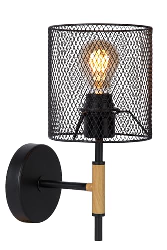 LUCIDE BASKETT - Wandleuchte - 1xE27 - Schwarz von LUCIDE