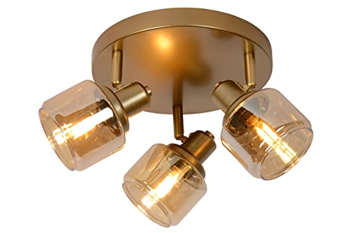 LUCIDE BJORN - Deckenstrahler - Ø 38 cm - 3xE14 - Mattes Gold/Messing von LUCIDE