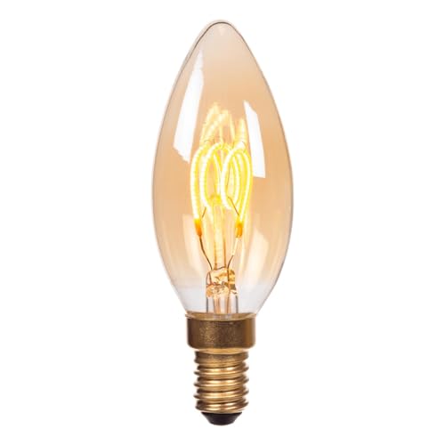 LUCIDE C35 - Glühfadenlampe - Ø 3,5 cm - LED 3 StepDim (Memory) - E14-1x3W 2200K - Amber von LUCIDE