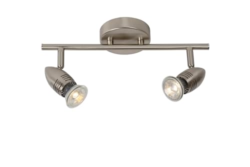 LUCIDE CARO-LED - Deckenstrahler - LED - GU10-2x5W 2700K - Chrom Matt LUCIDE CARO-LED - Deckenstrahler - LED - GU10-2x5W 2700K - Chrom Matt von LUCIDE